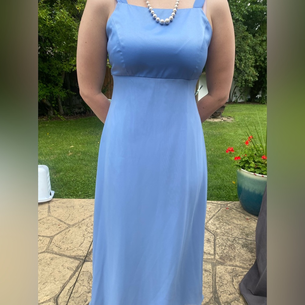 Papell Boutique light blue evening dress size 10 petite
